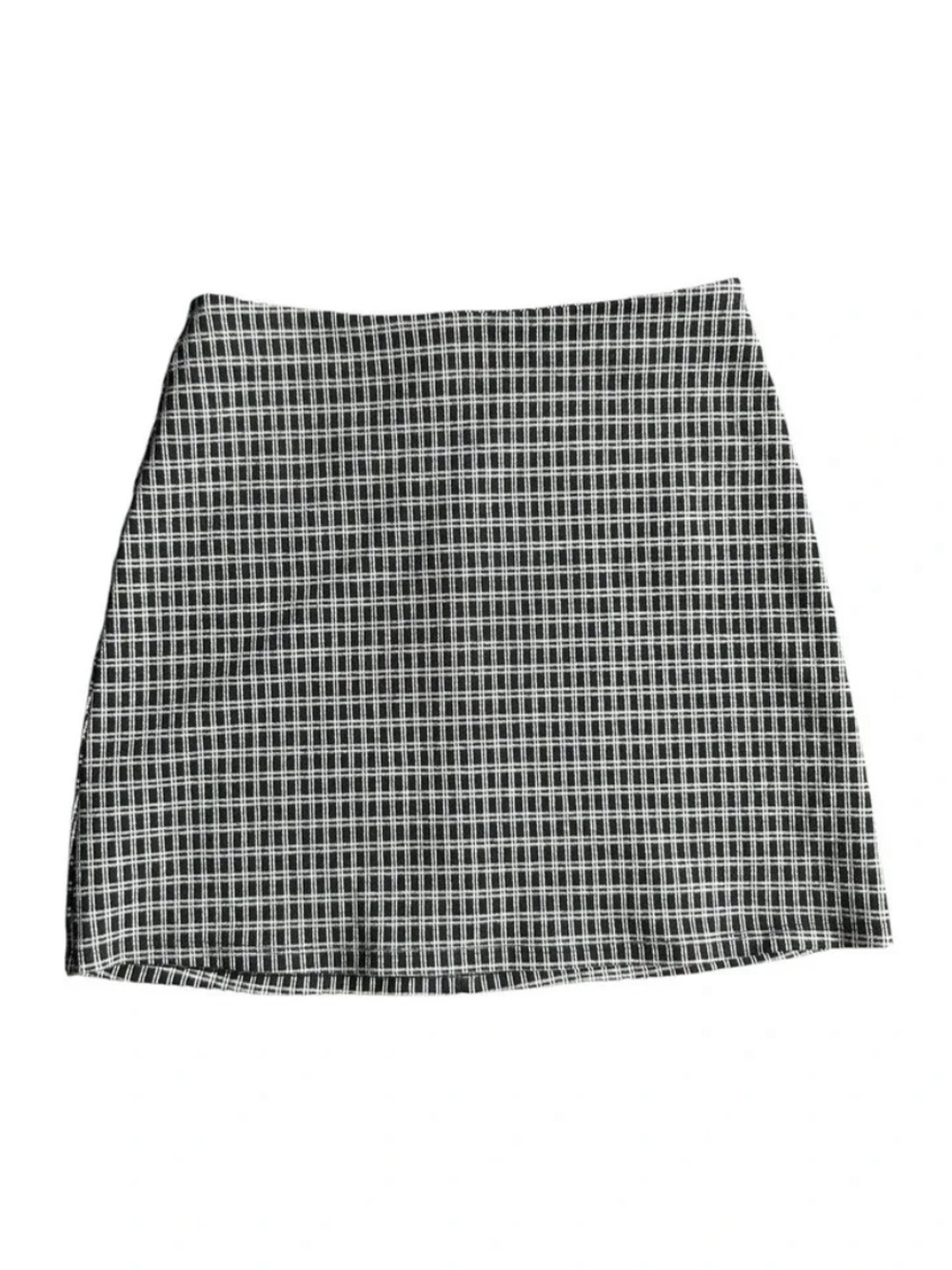 A Line Plaid/Grid Ref Skirt